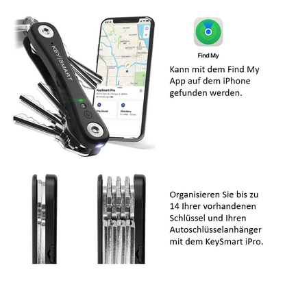 KeySmart iPro Schlüsselhalter mit Apple Find My