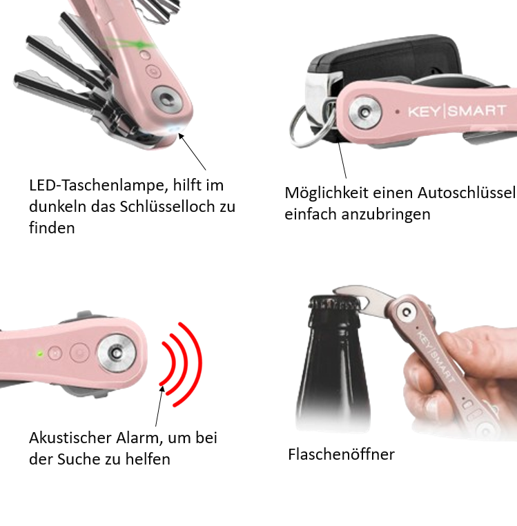 KeySmart iPro Schlüsselhalter mit Apple Find My